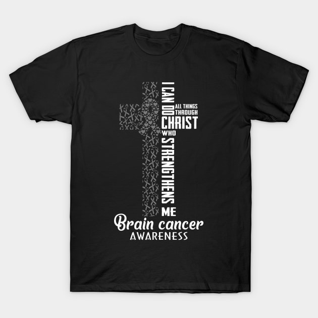 Brain Cancer Awareness T-Shirt by rebuffquagga